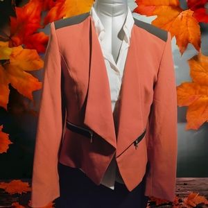 NINE WEST | ✨ 🧡 Burnt Orange & Black Long Sleeve Blazer | NWT ✨